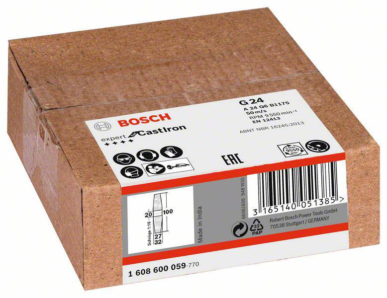 Bosch Accessories 1608600059 Schleifscheibe Durchmesser 100mm 1St.