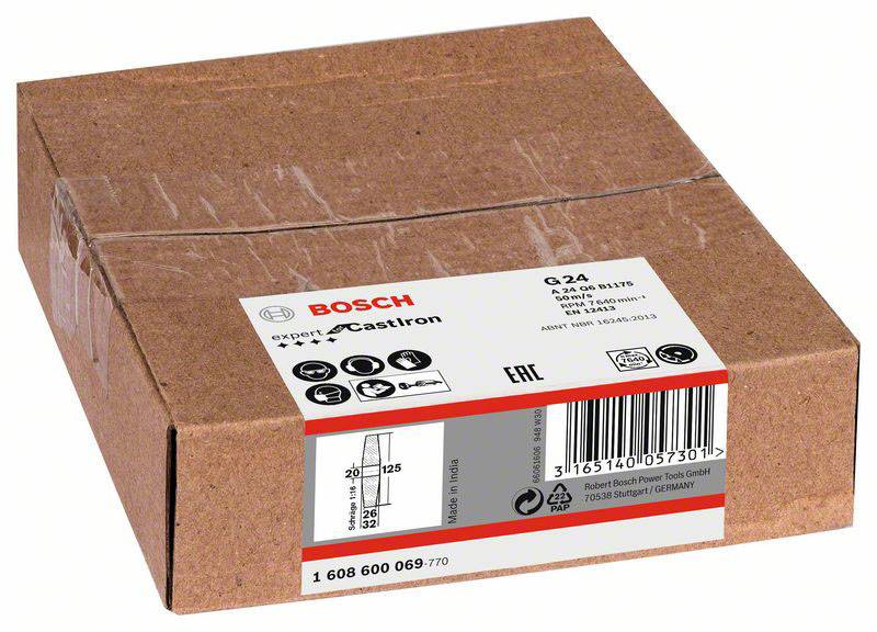 Bosch Accessories 1608600069 Schleifscheibe Durchmesser 125mm 1St.