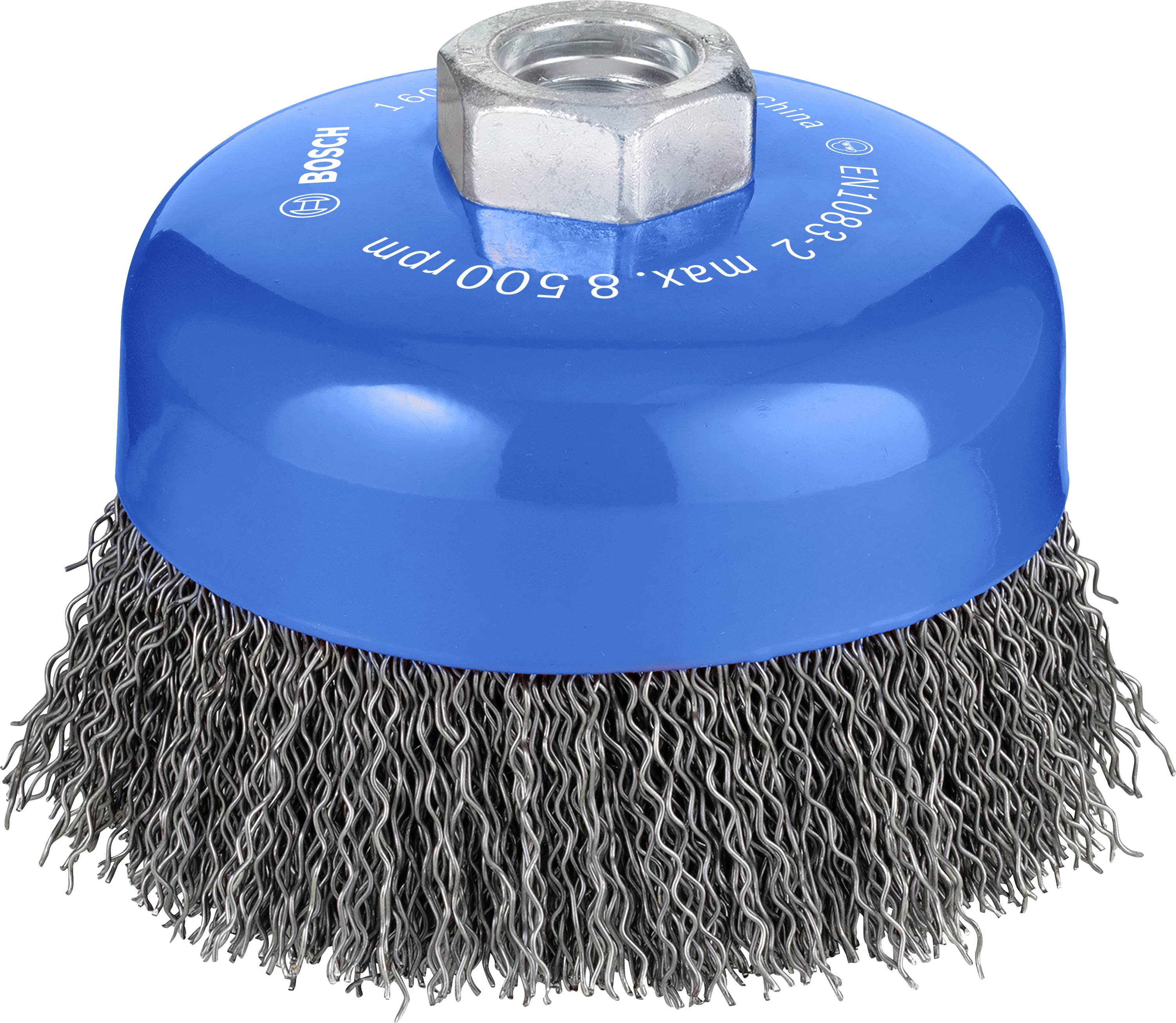 Bosch Accessories Topfbürste, Stahl, gewellter Draht, 100 mm, 0,5 mm, 8500 U/ min, M 14 1608614011 1St.