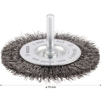Bosch Accessories Scheibenbürste, gewellt, 75 mm, 0,2 mm, 10 mm, 4500 U/min Schaft-Ø 6 mm 1608622015 1 St. Bosch Accessories Scheibenbürste, gewellt, 75 mm, 0,2 mm, 10 mm, 4500 U/min Schaft-Ø 6 mm 1608622015 1 St.