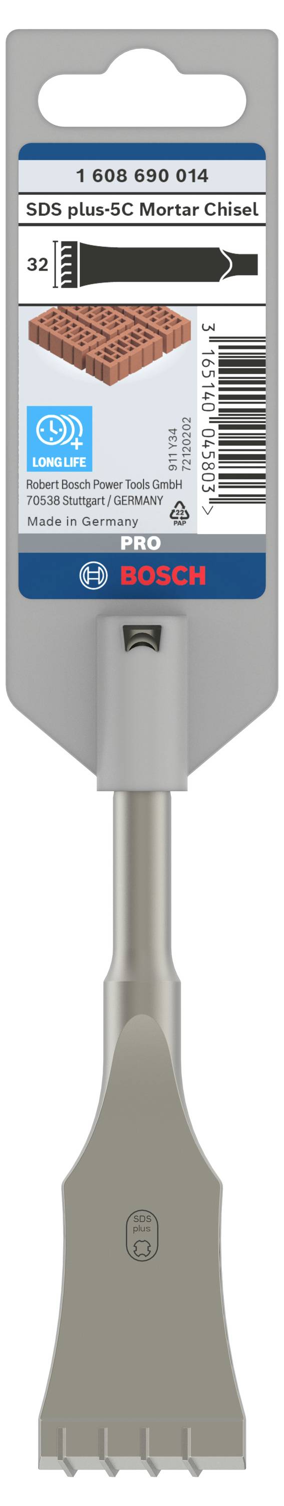 Bosch Accessories 1608690014 Fugenmeißel 32mm Gesamtlänge 130mm SDS-Plus 1St.