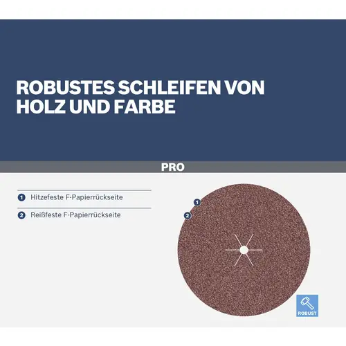 Bosch Accessories 1609200161 Schleifpapier für Schleifteller ungelocht Körnung (num) 60 (Ø) 125mm 5St. Bosch Accessories 1609200161 Schleifpapier für Schleifteller ungelocht Körnung (num) 60 (Ø) 125mm 5St.