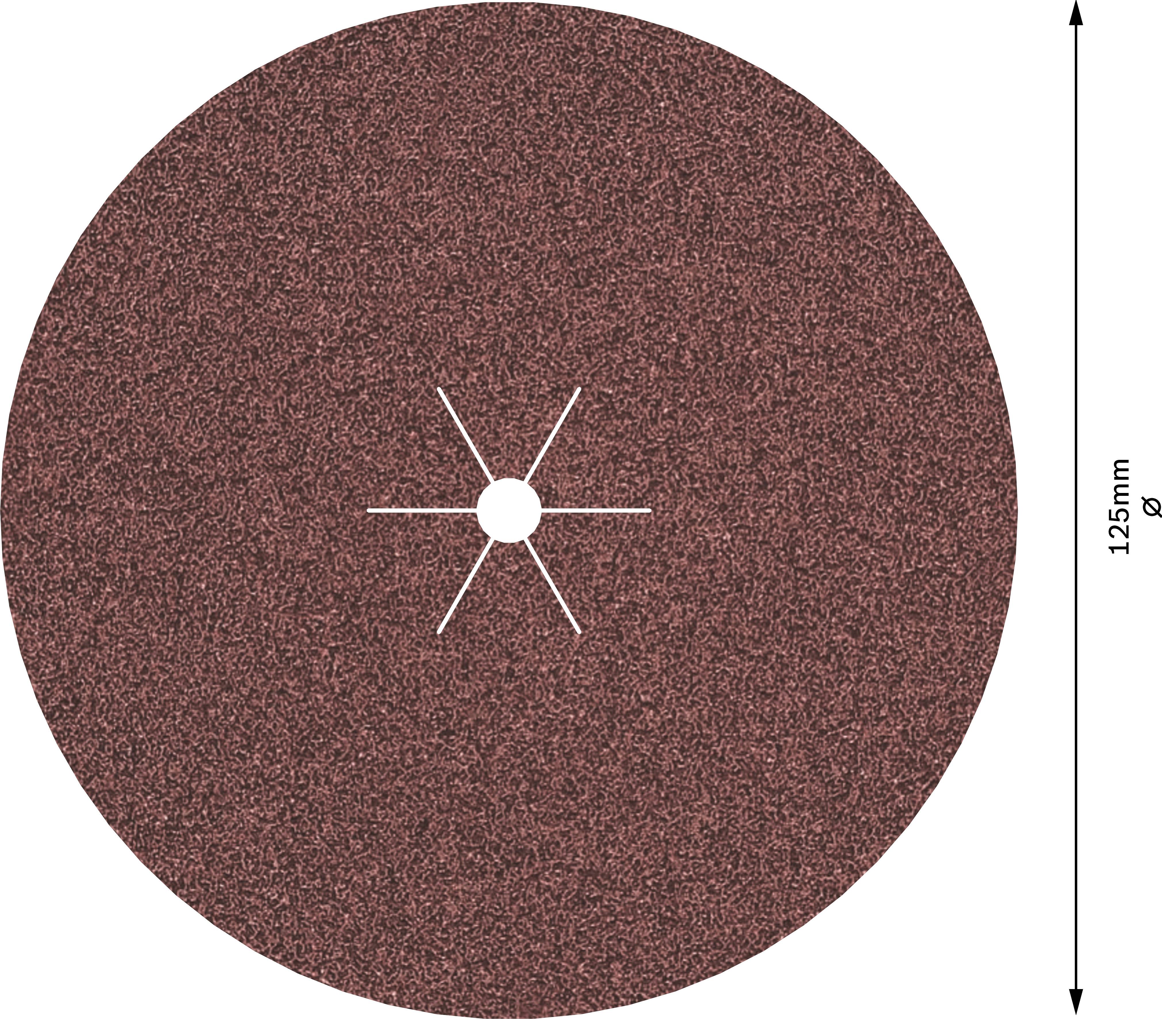Bosch Accessories 1609200162 Schleifpapier für Schleifteller ungelocht Körnung (num) 80 (Ø) 125mm 5St.