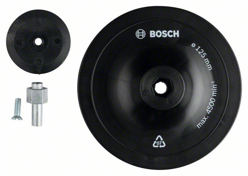 Bosch Accessories 1609200240 Stützteller, 125 mm, 8 mm Durchmesser 125 mm