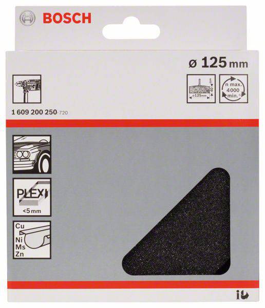 Bosch Accessories 1609200250 Polierschwamm, 125 mm Durchmesser 125 mm 1 St.