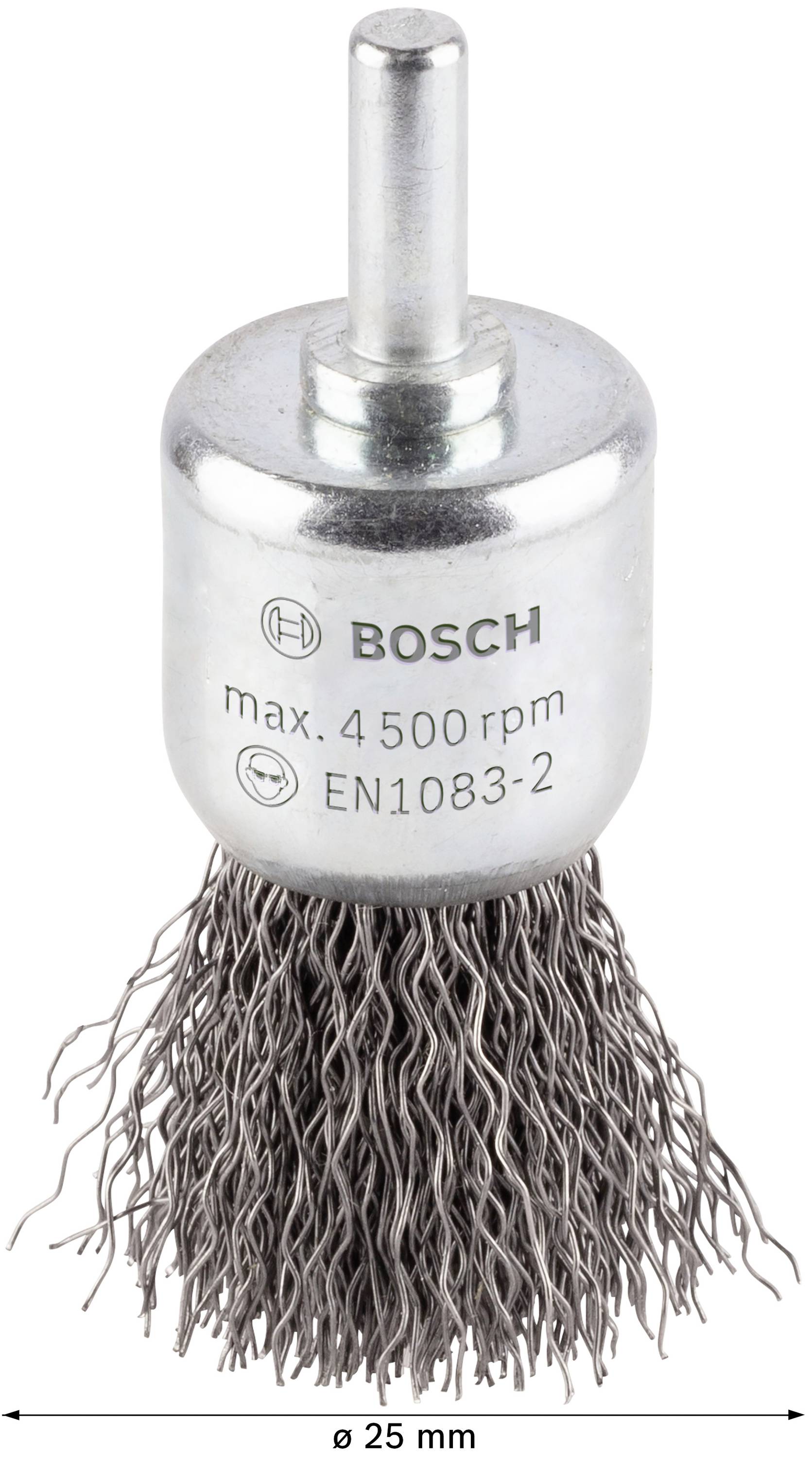 Bosch Accessories Pinselbürste, gewellt, 0,3 mm, 25 mm, 4500 U/ min 1609200269