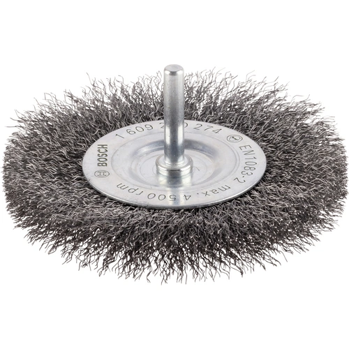 Bosch Accessories Scheibenbürste, gewellt, 100 mm, 0,2 mm, 10 mm, 4500 U/min Schaft-Ø 6 mm 1609200274 1 St. Bosch Accessories Scheibenbürste, gewellt, 100 mm, 0,2 mm, 10 mm, 4500 U/min Schaft-Ø 6 mm 1609200274 1 St.