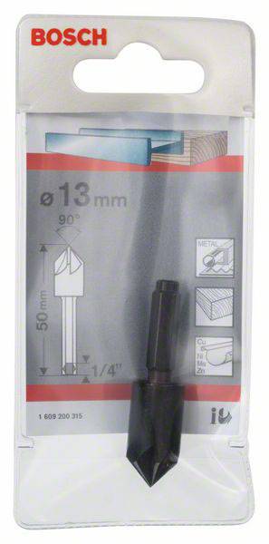Bosch Accessories 1609200315 Kegelsenker 13mm Werkzeugstahl 1/4" (6.3 mm) 1St.