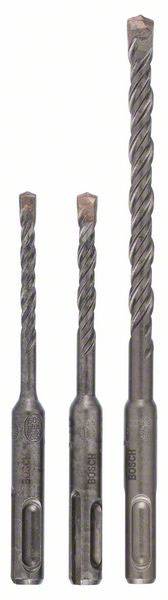 Bosch Accessories 1617000118 Hartmetall Hammerbohrer-Set 3teilig 5 mm, 6 mm, 8mm SDS-Plus 1 Set