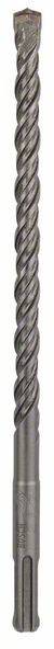 Ein Metallbohrer mit spiralförmiger Rille, an einem Ende vergrößert für SDS-Aufnahme. Geeignet für Beton- und Mauerwerkbohrungen.