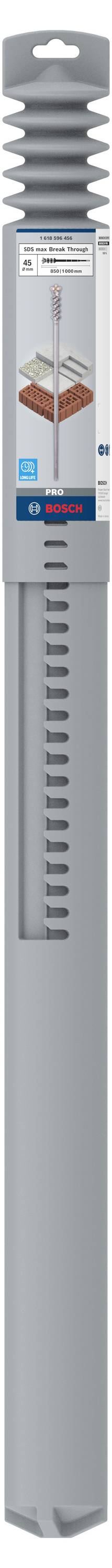 Bosch Accessories 1618596456 Hartmetall Durchbruchbohrer 45 mm Gesamtlänge 1000 mm SDS-Max 1 St.