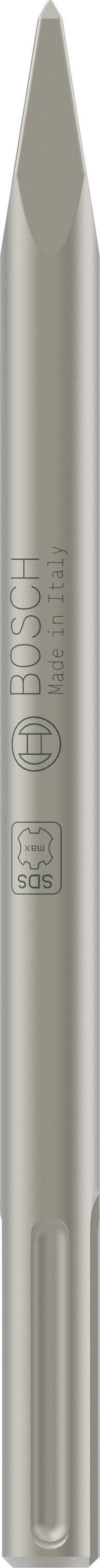 Ein silberner Stift mit glatter Oberfläche, abgerundeter Spitze und einem eingravierten Markenlogo in der Mitte.