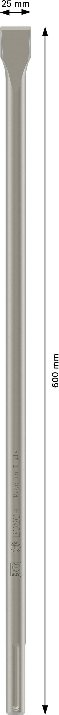 Bosch Accessories 1618600203 Flachmeißel 25 mm Gesamtlänge 600 mm SDS-Max 1 St.