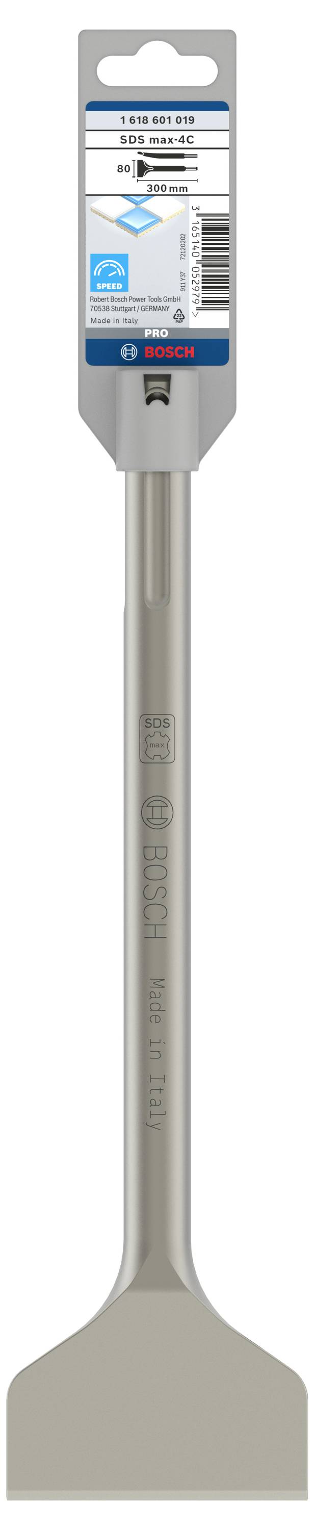Bosch Accessories 1618601019 Fliesenmeißel 80 mm Gesamtlänge 300 mm SDS-Max 1 St.