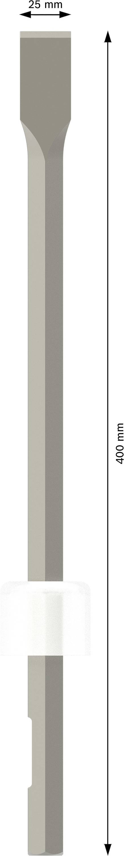Bosch Accessories 1618630201 Flachmeißel 25mm Gesamtlänge 400mm Sechskantschaft 1St.
