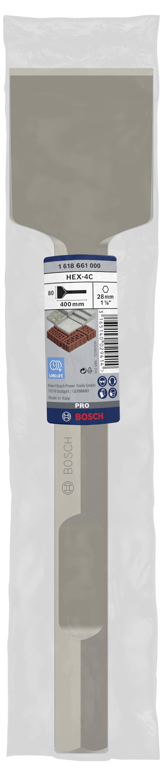 Bosch Accessories 1618661000 Spatmeißel 80mm Gesamtlänge 400mm Sechskantschaft 1St.