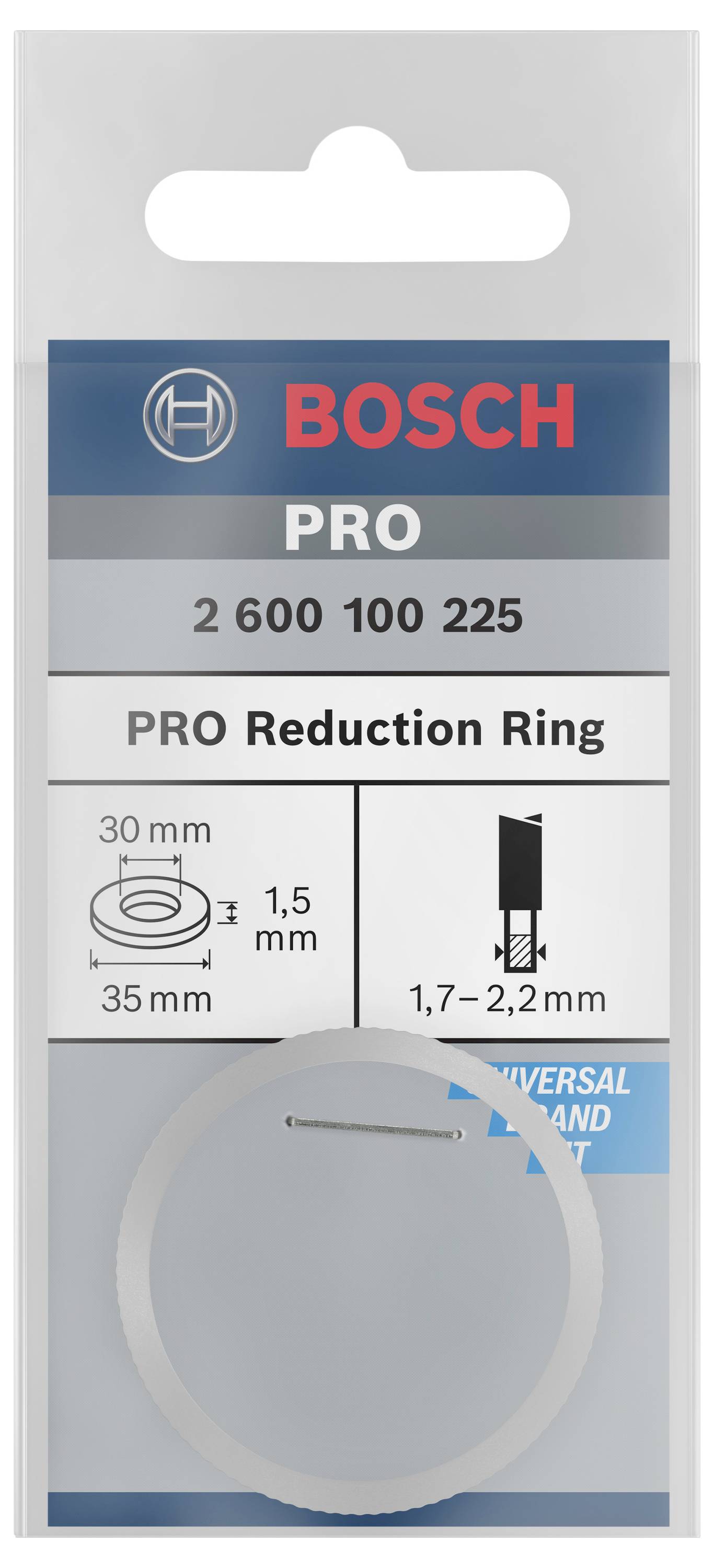 Bosch Accessories 2600100225 Reduzierring 35 x 30 x 1.5mm 1St.