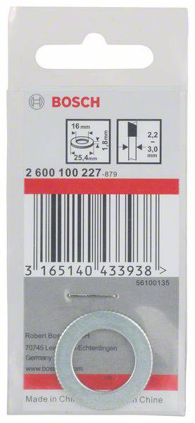 Bosch Accessories 2600100227 Reduzierring 25.4 x 16 x 1.8mm 1St.