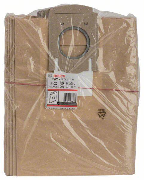 Bosch Accessories Papierfilterbeutel, passend zu GAS 12-30 F, PAS 11-25, PAS 11-25 F 2605411061