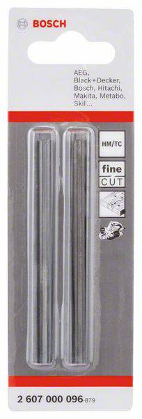 Bosch Accessories Hartmetall-Hobelmesser Produktabmessung, Länge: 82.4mm Produktabmessung, Breite: 5.5mm 2607000096 2St.