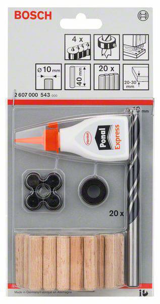 Bosch Accessories 2607000543 Dübelset 40mm 10mm 1St.