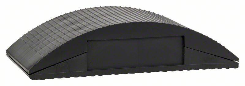 Schwarze runde Kabelbrücke aus Kunststoff mit geriffelter Oberfläche zur sicheren Überquerung und Stolperschutz für Kabel.