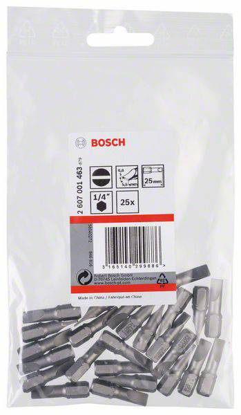 Bosch Accessories Schlitz-Bit 5.5mm extra hart C 6.3 25St.