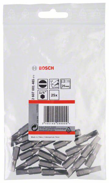 Bosch Accessories Schlitz-Bit 5.5mm extra hart C 6.3 25St.