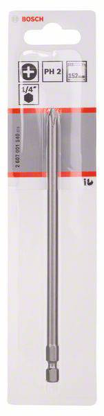 Bosch Accessories 2607001540 Kreuzschlitz-Bit PH 2 extra hart E 6.3 1St.
