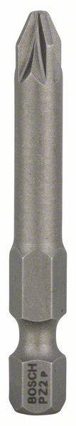 Kreuzschlitz-Bit, silbern, mit Markierung 'BOSCH PZ2'. Geeignet für Schraubendreher, sechseckiger Schaft.