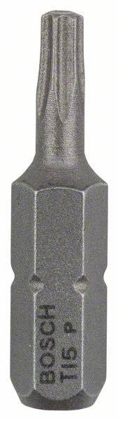 Ein Torx-Schrauberbit der Marke Bosch, Typ T15 P, aus Metall.