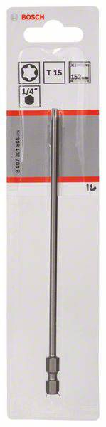 Bosch Accessories 2607001666 Sechsrund-Bit T 15 extra hart E 6.3 1 St.