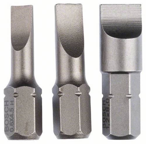 Bosch Accessories Schlitz-Bit 4.5 mm, 5.5 mm, 8 mm extra hart D 6.3 3 St.