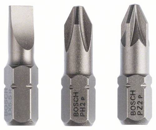Bosch Accessories 2607001766 Bit-Set PH 2, PZ 2 extra hart D 6.3 3 St.