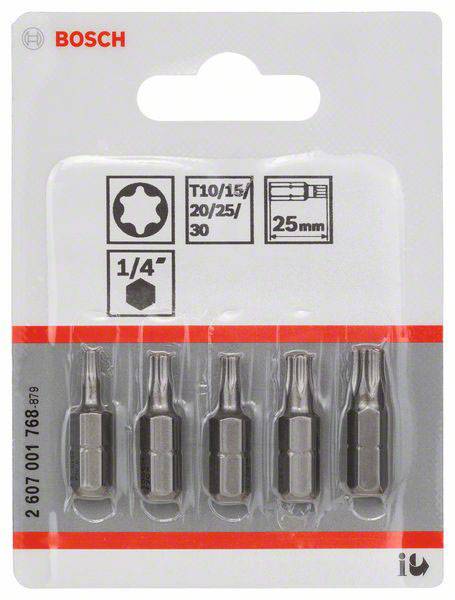 Bosch Accessories 2607001768 Bit-Set 5teilig Innen-Sechsrund (TX)