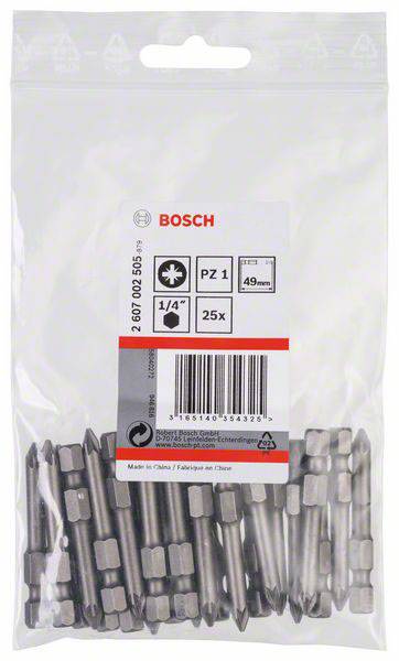 Bosch Accessories 2607002505 Kreuzschlitz-Bit PZ 1 E 6.3 25St.