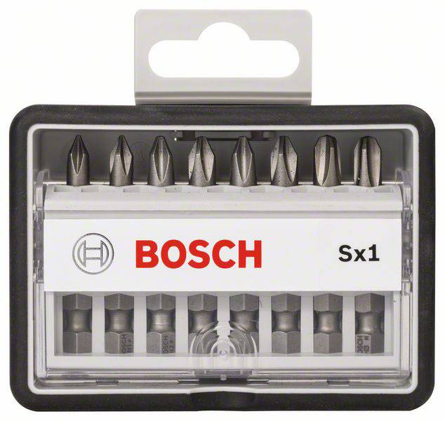 Bosch Accessories Robust Line 2607002556 Bit-Set 8teilig Kreuzschlitz Phillips