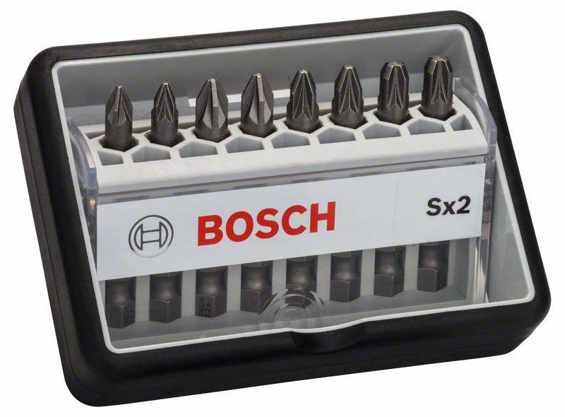 Bosch Accessories Robust Line 2607002557 Bit-Set 8teilig Kreuzschlitz Pozidriv