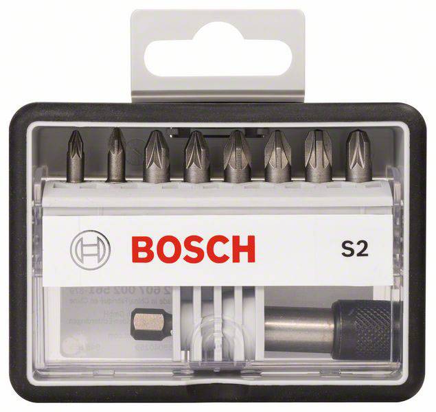 Bosch Accessories Robust Line 2607002561 Bit-Set 9teilig Kreuzschlitz Pozidriv