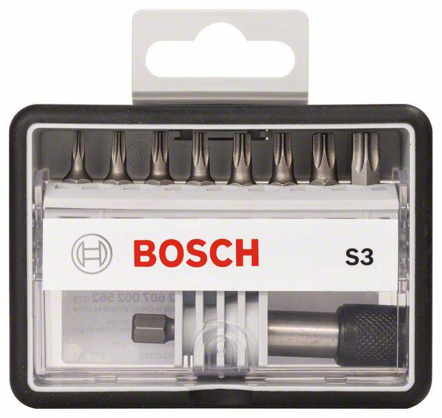 Bosch Accessories Robust Line 2607002562 Bit-Set 9teilig Innen-Sechsrund (TX)