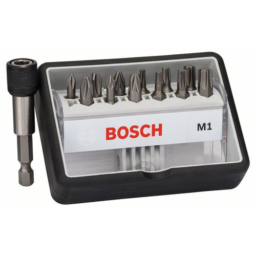 Bosch Accessories Robust Line 2607002563 Jeu d'embouts 13 pièces cruciforme Phillips, vis Pozidriv, 6 pans intérieurs (TX)