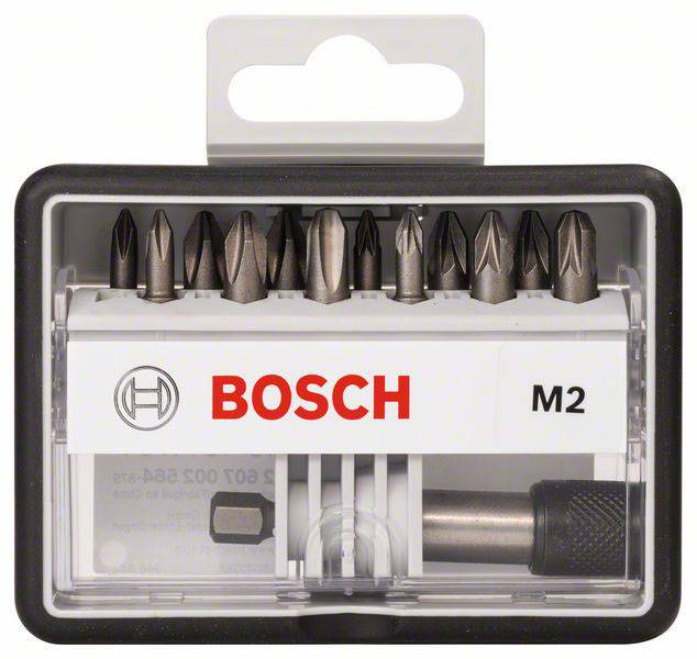 Bosch Accessories Robust Line 2607002564 Bit-Set 13teilig Kreuzschlitz Phillips, Kreuzschlitz Pozidriv