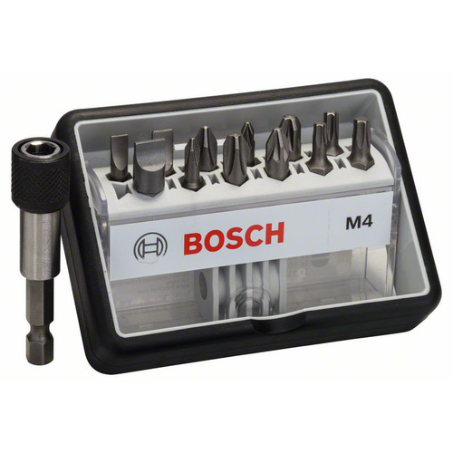 Bosch Accessories Robust Line 2607002566 Bit-Set 13teilig Schlitz, Kreuzschlitz Phillips, Kreuzschlitz Pozidriv, Innen-Sechsrund