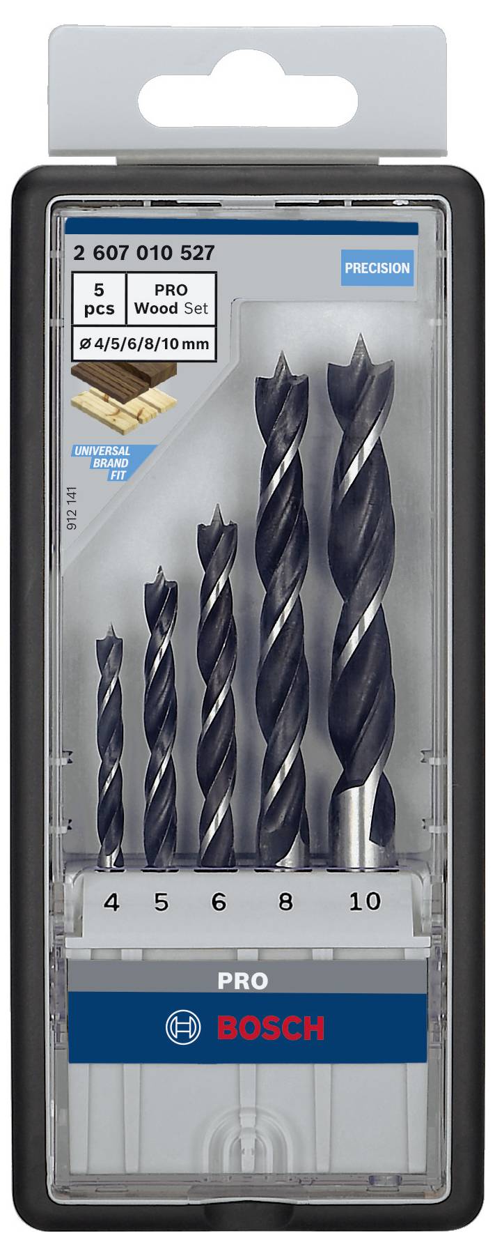 Bosch Holz-Spiralbohrer-Set 5teilig Accessories 2607010527 Zylinderschaft 1 Set