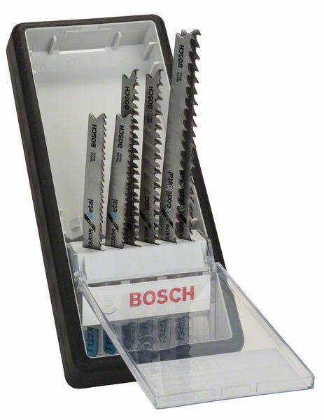 Bosch Accessories 2607010531 Stichsägeblatt-Set Robust Line Progressor, T-Schaft, 6-teilig 1 Set