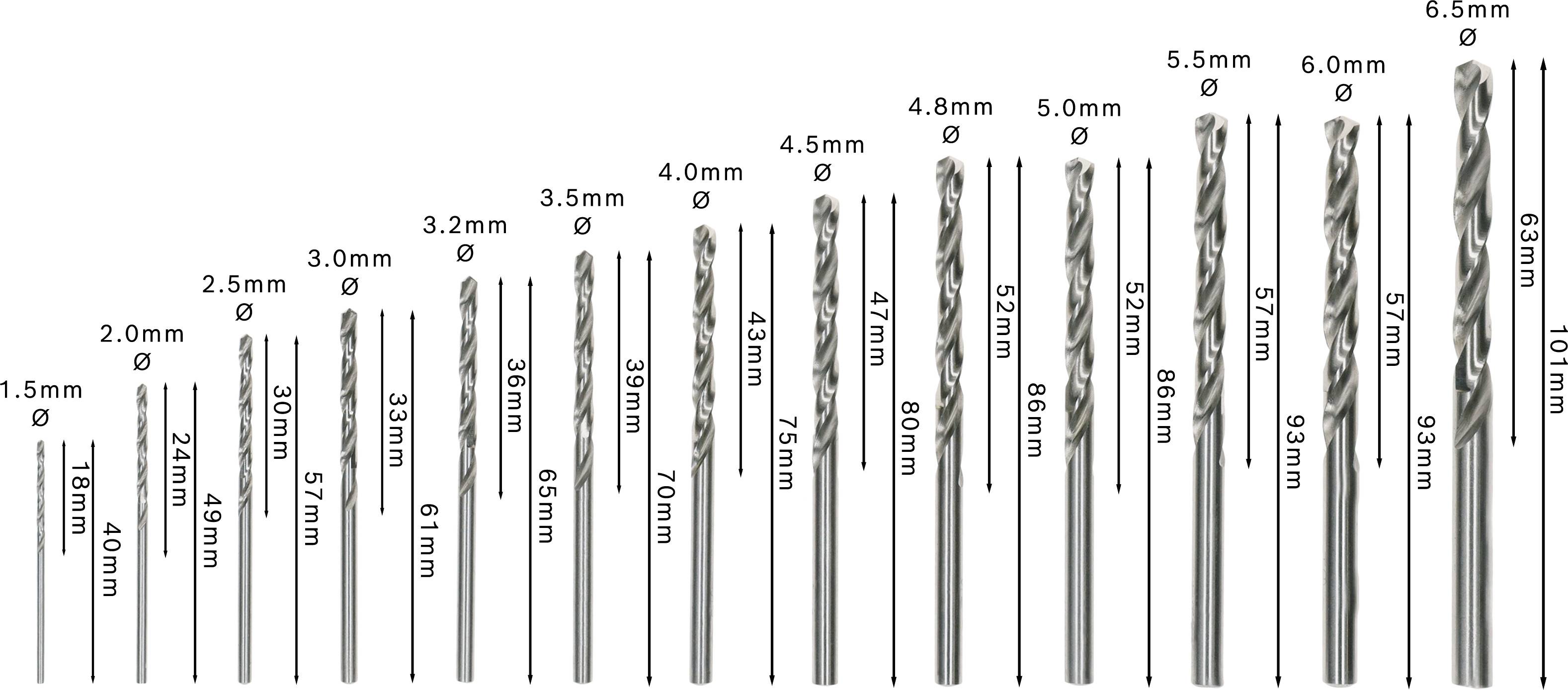 Bosch Accessories 2607010538 HSS Metall-Spiralbohrer-Set 13teilig geschliffen DIN 338 Zylinderschaft 1 Set