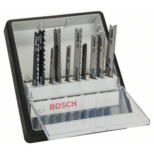 Bosch Accessories 2607010542 Stichsägeblatt-Set Robust Line Wood and Metal, T-Schaft, 10-teilig 1 Set