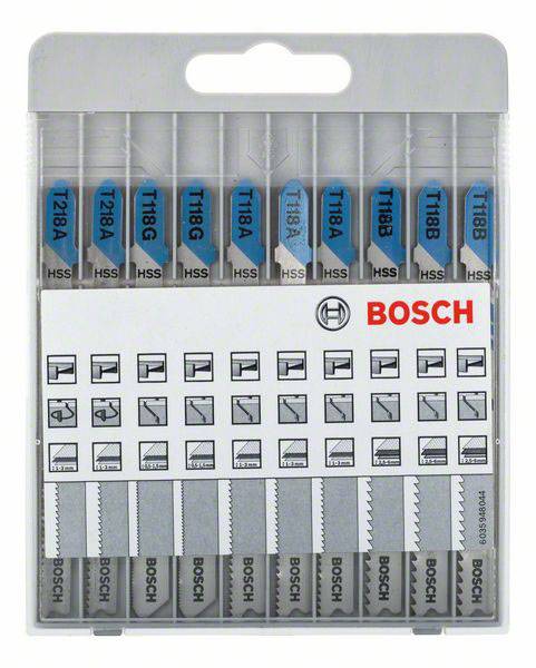 Bosch Accessories 2607010631 Stichsägeblatt-Set Basic for Metal, 10-teilig 1 Set