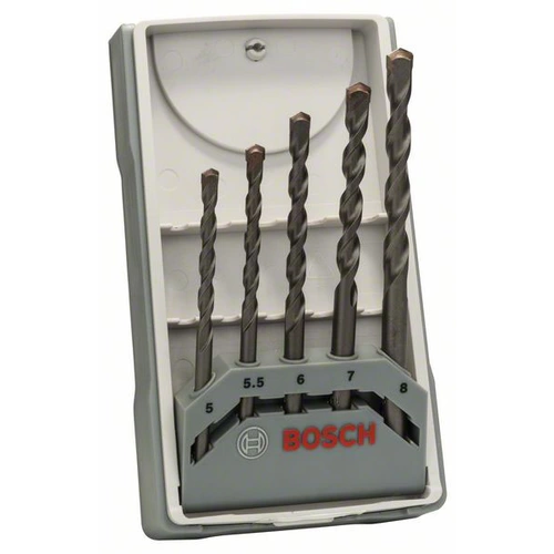 Bosch Accessories CYL-3 2607017081 Hartmetall Beton-Spiralbohrer-Set 5teilig 5 mm, 5.5 mm, 6 mm, 7 mm, 8mm Zylinderschaft 1 Set Bosch Accessories CYL-3 2607017081 Hartmetall Beton-Spiralbohrer-Set 5teilig 5 mm, 5.5 mm, 6 mm, 7 mm, 8mm Zylinderschaft 1 Set