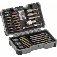 Bosch Accessories 2607017164 Bit-Set 43teilig Schlitz, Kreuzschlitz Phillips, Kreuzschlitz Pozidriv, Innen-Sechskant Bosch Accessories 2607017164 Bit-Set 43teilig Schlitz, Kreuzschlitz Phillips, Kreuzschlitz Pozidriv, Innen-Sechskant
